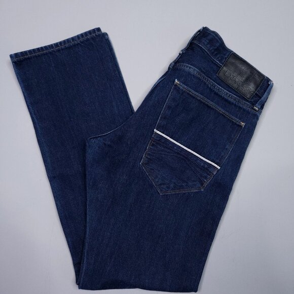 Express Rocco Slim Straight Stretch Red Line Selvedge Jeans Preppy 30x30 - Picture 1 of 13